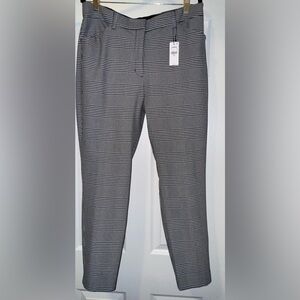NWT Express Women's Black and White Plaid Pants